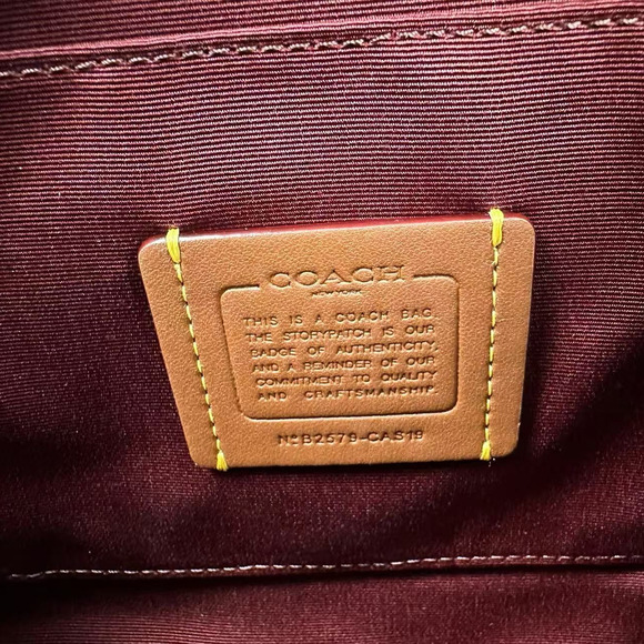 COACH Sabrina Top Handle Satchel Bag Signature Canvas Crossbody CAS19 NWT - Picture 8 of 11